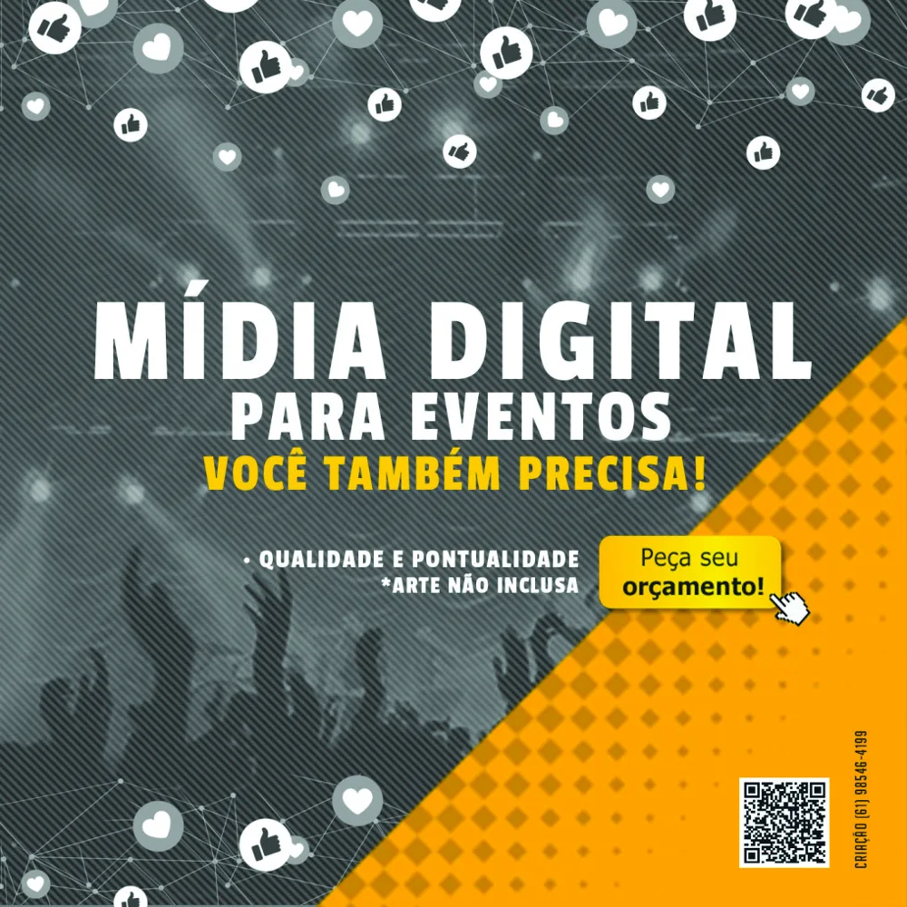 Mídia digital · Eventos. Direção de arte para redes sociais.