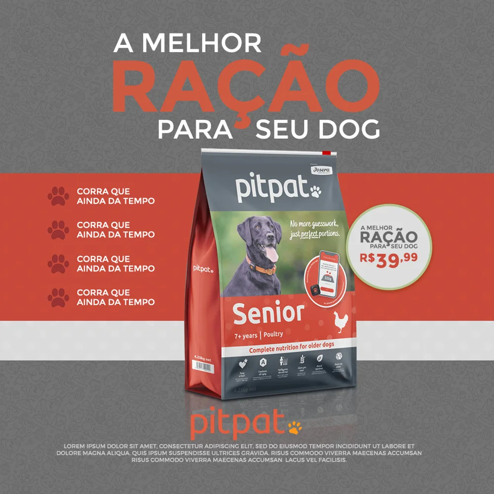 Pitpat · Campanha. Direção de arte para redes sociais.